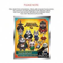 Universal 1PC Officially Licensed Mystery Bag Clip 3D Character Series Pendant Keychain Dragon Heroes Po And Mr. Ping Or Other Characters Random One For Halloween Christmas Anniversary Party Gifts To Best Friends Family Fans