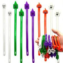 1/6/12/24/48 Pack Halloween Stretchy Strings Fidget Toys, Sensory Toys For Kids, Adults, Squeeze Toy, Stress Relief, Perfect For Party Favors, Trick-Or-Treat Goodies,Birthday Gifts, Halloween Party Decorations, Random Style And Color