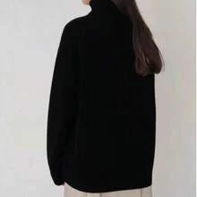 Women's Solid Color Minimalist Long Sleeve Niche Solid Color Knit Fabric Office Sweater, Spring/Autumn