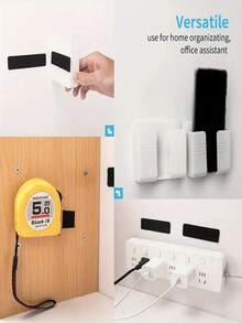 10/20/40pcs Strong Self-Adhesive Hooks - No Drill Installation, Residue-Free Removal, Suitable For Home, Office, Car, Shelves, Cable Management - Multipurpose Storage Rack (20/40/100pcs Set), Multi-Scenario Design