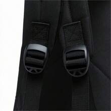 Mochila Masculina Escolar Spector Casual Juvenil Resistente Camuflada - Preto e Camuflado - Visão 5