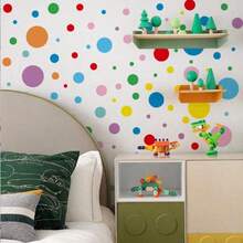 Polka Punkte Wandaufkleber Kreis Wandtattoo für Kinderzimmer, Wohnzimmer, Klassenzimmer, Spielzimmer Dekor, abnehmbare Vinyl Wandaufkleber Punkte Wandtattoos