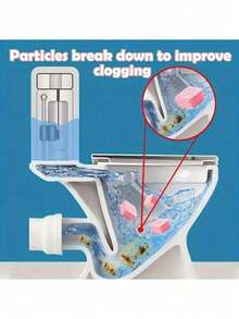 18pcs Powerful Odor Removing Toilet Cleaning Tablets, Toilet Cleaner Effervescent Tablets, High Efficiency Descaler, Toilet Cleaner And Toilet Effervescent Tablets, Suitable For Toilet Seats. Also Suitable For Washing Machines. - Multicolor - View 3