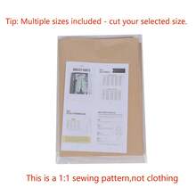 Breezy Pants Multi-Size Sewing Patterns, 1:1 Scale Girls' Garment Sewing Patterns, Clothing Prototype Patterns, Perfect Sewing Templates For Tailoring And Fashion Design – The Ultimate Gift For Sewing Enthusiasts - Brown - View 2