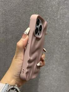 Wave Ripples 4pcs Asymmetrical Wavy Silicone Smooth Texture Phone Cases Compatible With IPhone 17/17 Air/17 Pro/17 Pro Max/16 Pro Max/16/16 Pro/16 Plus/15/15 Pro Max/15 Pro/11/12/13/14 Pro Max/11 Pro/11 Pro Max/12 Pro/12 Pro Max/13 Pro/13 Pro Max/14 Pro/14 Pro Max/XR, Creative & Elegant Design