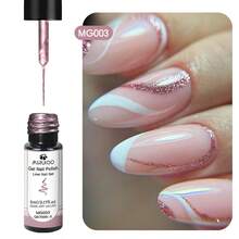 MSRUIOO 5ml 线条凝胶 - 金银色美甲颜料，适用于线条绘制、条纹设计和涂鸦艺术 - 彩色 - 查看 9