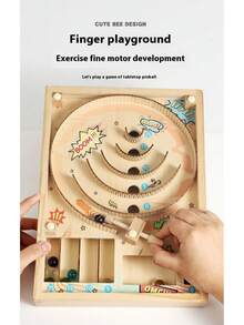 1 Stück vintage Holz Flippermaschine Spielzeug, Tischflipper Spiel, Weihnachtsgeschenk, Atmosphäre Dekoration