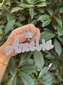 1pc Customized Mixed Case Calligraphy Letter & Number Pendant Necklace, Personalized Streetwear Jewelry For Men, Hip-Hop Style,Silver,Stylish,Colorful,Vintage,Hipster,Simple,Y2k,2000s Fashion,Custom,Personalized,Unique,Ideal Gifts For Him,Ideal Gifts For Her,Her,Boyfriend,Girlfriend,Dad,Mom,Family,Friends,For Anniversaries,For Birthdays,For Graduation,For Prom,For Party,Jewelry Women,Elegant Outfit,Chic Autumn,Delicate Romance - Multicolor - View 83