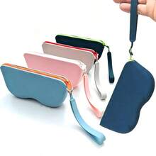 1 Piece Of Silicone Zipper Glasses Case Storage Bag, Waterproof, Dust-Proof, Multi-Purpose Small Dust-Proof Sundries Glasses Box, Silicone Material Protects Lenses, Not Afraid Of Scratches, Fashionable And Convenient Travel Hand-Held Silicone Glasses Bag. Bag, Makeup Bag, Toiletry Bag, Desk Organiser, Cosmetic Bag, Makeup Pouch, Make Up Organizer, Vanity Accessories, Make Up Pouch, Make Up Bags, Jewellery Box, Pouch, Makeup Brush Holder, Brush Holder, Perfume Organiser, Pouch Bag