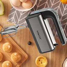 SOKANY 6651 Multi-Function Hand Mixer, Whisk, Electric Mixer. 800W High Power | 2-In-1 Design, Dual Beaters | Heat-Resistant Stainless Steel | 5-Speed Adjustment. Suitable For Quickly Whipping Cream And Egg Whites, As Well As Kneading Dough. An Essential Kitchen Tool And Baking Appliance.