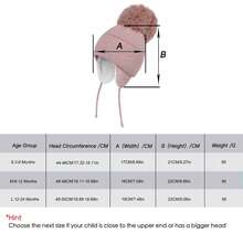 冬季基本款男宝宝毛线帽绒球针织女宝宝帽子儿童护耳毛线帽保暖婴幼儿帽子 - 菱形大毛球 - 查看 4