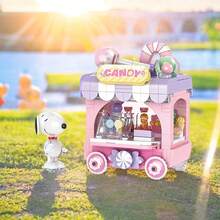 史努比街景系列-餐车&小商店迷你街景微积木套装、趣味玩具&装饰品；快来和史努比一起开店吧！ - 彩色 - 查看 4