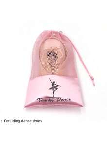 1pc Portable Mesh Dance Bag, Shoe Storage Bag For Women Ballet Drawstring Shoe Bag, Reusable High-Quality Shoe Bag