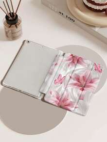 Étui de protection pour iPad avec motif floral de lys léopard, compatible avec iPad Air 4/5 (10,9 pouces), iPad 7/8/9 (10,2 pouces), avec fente intégrée pour crayon, compatible avec Samsung Tab S6 (10,4 pouces), Tab A7 Lite (8,7 pouces), étui de protection dans le style Ins, cadeau idéal pour la rentrée, la Saint-Valentin, le Nouvel An - Multicolore - Voir 8