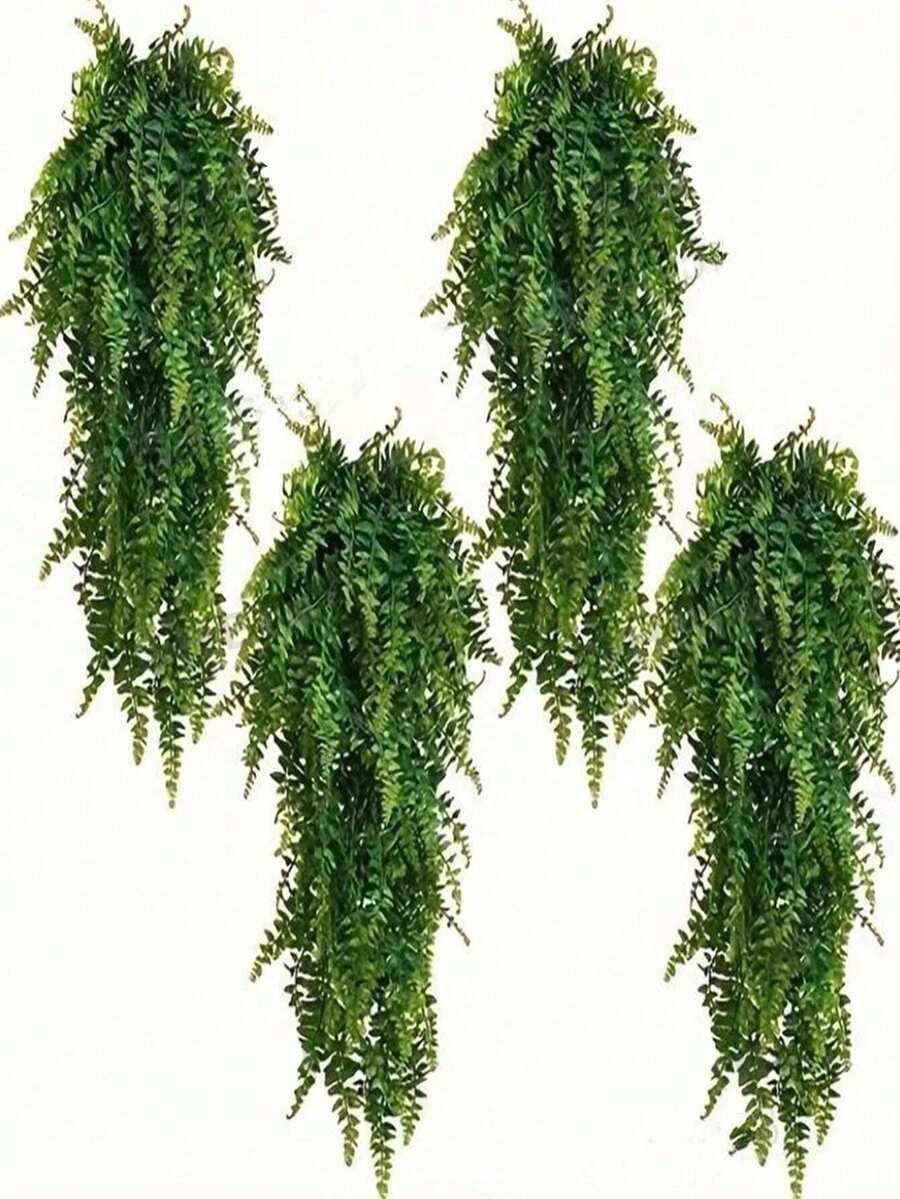1 Bouquet Artificial Fern Decorative Flowers, Realistic Simulation DIY Flowers, UV-Resistant, Home, Garden, Table, Living Room, Wedding, Party Decoration, Spring/Summer, Valentine's Day Centerpieces Home Decor Christmas Decorations Room Decor Christmas