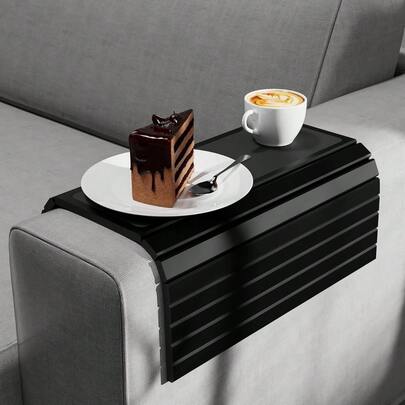 Foldable Elastic Sofa Tray - Multifunctional Storage Rack For Drinks, Snacks, Remote Controls And Phones - Sofa Armrest Table - Portable Flexible Design, Suitable For Home Or Office Use - Ideal Choice For Halloween, Thanksgiving, Christmas, New Year And Valentine's Day Holidays