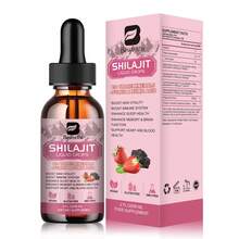 B BEWORTHS Himalayan Shilajit Resin Liquid Drops (600mg Pure Shilajit) | 6-In-1 With Ashwagandha, Ginseng, Turmeric | Supports Immune, Gut, Brain Health & Boost Energy | For Adults - 1 bottle - 查看 3