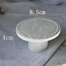 Jewelry Display Stand Gypsum Rose Vintage Jewelry Tray Holder Organizer Necklace Photography Prop - Multicolor - View 14