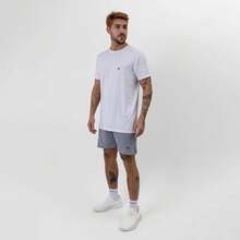 Kit 2 Dry Fit Polyamide T-Shirts - White / Gray - View 7