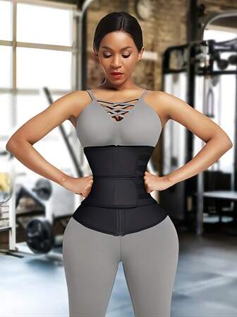 1pc Women Waist Trainer, Waist Shaper Trimmer, Sauna Sweat Belt, Sports Fitness Waist Support Belt, Waist Cincher, Waist Slimming Belt Exercise Waist Belt Suitable For Workout Home Sports And Walk