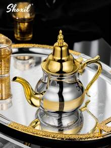 shoxil 1 件大容量 0.8L 摩洛哥茶壶、阿拉伯咖啡壶、土耳其咖啡壶、不锈钢摩洛哥薄荷茶壶，适合家庭/咖啡厅/旅行 - 茶壺 - 查看 3