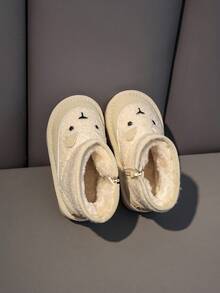 A Pair Of Girls' Boots, Warm And Plush Thick Cute Boots For Autumn And Winter, Children's Boots, Girls' Shoes, Play With Girls Cheap