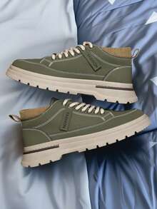 Pantofi de de lucru pentru bărbați, mărimi mari, cizme din piele, pantofi de drumeție, adidași casual cu talpă joasă, pantofi sport pentru exterior, pantofi de timp liber, pantofi de lucru, pantofi cu talpă joasă, ghete de lucru, ghete de exterior, ghete de drumeție, verde