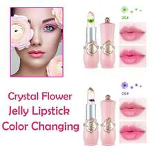 2pcs Dry Flower Lipstick, Colored Lip Care, Moisturizing And Moisturizing, Long-Lasting Jelly, Warm And Discolored Lipstick - 粉色 - 查看 5