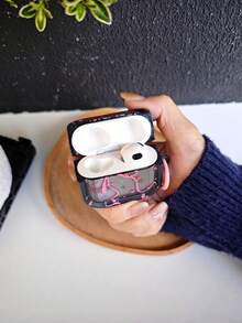 Bow-Knot 1pc Minimalist Ribbon Bow Painted Earphone Case Compatible With AirPods 1/2/3/4