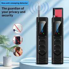 Rechargeable Smart Camera Detector, Anti-Eavesdropping, Anti-Spy, Anti-Tracking Device To Protect Privacy And Security. Wireless Signal, Infrared Detector, Anti-Positioning, Hotel Anti-Spy, Hidden Camera Detector. Compatible With GPS Tracker, Wiretapping Equipment, Anti-Spy Detector, Wiretap, RF Signal. 5 Levels, 4 Professional Modes, 24-Hour Working Time.