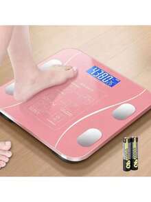 USB Bluetooth Bioimpedance Scale Body Measurement Via App Up To 140kg Weight Small Domestic Scale - LYDZC-usb-rosa - View 5