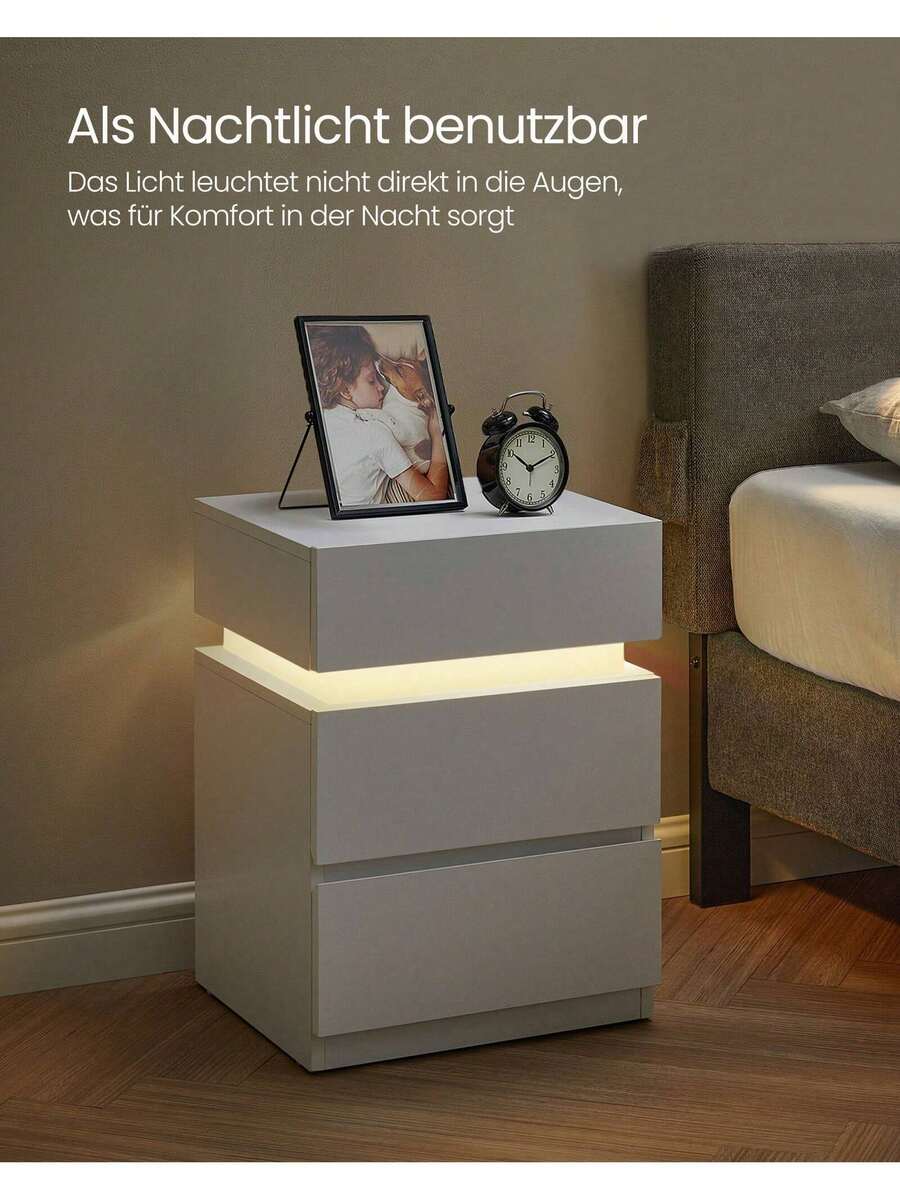 VASAGLE Nightstands - White - View 1