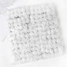 144pcs Artificial Mini Foam Rose Flower Bouquet Wedding Flower Decoration Scrapbooking Fake Flowers Wreath DIY Craft Gifts, Valentine's Day, Gift Birthday Graduation