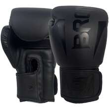 BRONJEE Brand PU Leather Gloves 12-88 Years Old Training Gloves Adult Matte Black Professional Boxing Gloves 8oz 10oz 12oz 14oz 16oz Muay Thai Training Punching Bag Gloves Combat Mma Boxing Kicking Fighting Gloves - 黑色 - 查看 2