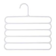 1/3/5Pcs Slip Free 5 Layers Closet Pants Organizer, Multifunctional Space Saving Cloth Hanger For Clothes Trousers Scarfs Ties - Multicolor - View 7