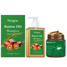 1pc BATANA OIL & SHAMPOO SET - Solid Batana Oil, Quickly Smoothes Frizz And Improves Dry Split Ends, Perfect For Dry Hair Care! - Green - View 12