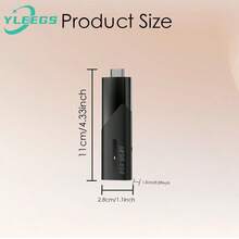 2025 NUEVO M98-Y10 Inteligente Streaming Media - Inalámbrico 5.0, 8K Ultra Alta Definición, 2GB+8GB o 2GB+16GB Espacio de Almacenamiento, Compatible con USB | TV/Proyector/Monitor | Regalos Navideños