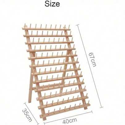 Shoze 120 Spool Thread Rack Thread Holder Wooden Thread Organiser Stand Sewing Spool Holder Thread Holder Organizer For Sewing Quilting Embroidery Hair-Braiding