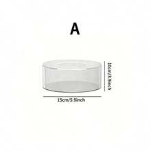 Acrylic Fillable Cake Piping Nozzle Round Rack Divider Display Stand, Suitable For Wedding, Birthday And Dessert Table, Fashionable Design And Hospitality - Clear - View 2