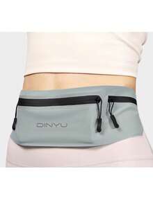 男女通用跑步腰包 - 轻质反光手机袋，带 3 个口袋，可调节隐形健身腰包，适合夜间和早晨慢跑、徒步旅行、健身房 - 耐用男女通用设计，跑步配件，时尚运动外观，安全拉链开合