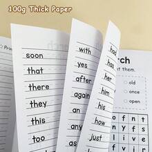 Lachilly 32 Pages Sight Words Vocabulary Practice Book For Kids Preschool Kindergarten Phonics Handwriting Workbook Learning & Spelling Educational Vocabulary Activity Book - Multicolor - View 7
