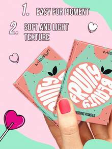 Misslyn MISSLYN-Fruity Beauty Strobing Powder, Shimmer, Pigment Rich & Silky Formula, Natural Glow, Illuminator Highlighter, Lightweight Bracelet Gift