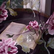 1pc Purple Floral Sheer Curtains Living Room Bedroom Kitchen Curtains Elegant Peony Floral Sheer Perforated Curtains - Purple - View 6