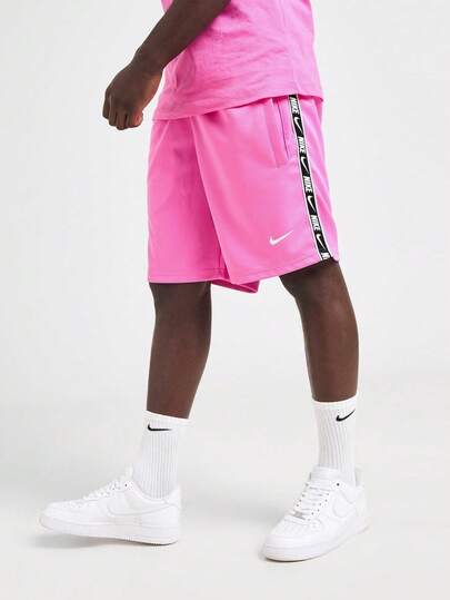  Nike Mens Repeat Shorts Tape Logo Polyester Jogging Casual Training Gym Sports Shorts