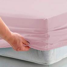 Queen Fitted Sheet With Elastic 200 Thread Count 100% Cotton - 40 CM HEIGHT - 稻草 - 查看 2