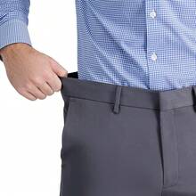 Men's Slim Fit Stretch Premium Gabardine Dress Pant-20256688 - Lead - View 8