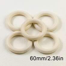 10-100pcs/pack Natural Solid Wood Round Ring With Bark Edge, For Diy Jewelry Making, Crafting And Wood Carving, Diameter Range: 12-95mm - Wood ring (log color) - View 8