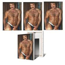 1 pièce/3 pièces Peintures décoratives les plus vendues, modèle masculin musclé en caleçon blanc mouillé, style minimaliste vintage, parfait pour la décoration de la maison, du bureau, du bar ou du café, idéal comme cadeau de Noël, peintures sur canevas de décoration de gymnase, peintures de décoration de chambre à coucher, bureau, dortoir, peintures décoratives cadeaux, peintures sans cadre, peintures encadrées, peintures triptyques, peintures sur canevas