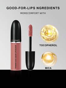 M.A.C Powder Kiss Liquid Lipcolour-996 Date-Maker(Warm Nude)5ml - #996 DATE-mAKER - View 5