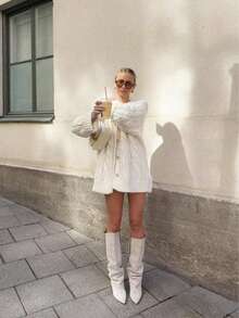 Women's Casual Front Button Twist Cable Pattern Drop Shoulder Long Sleeve Knit Cardigan